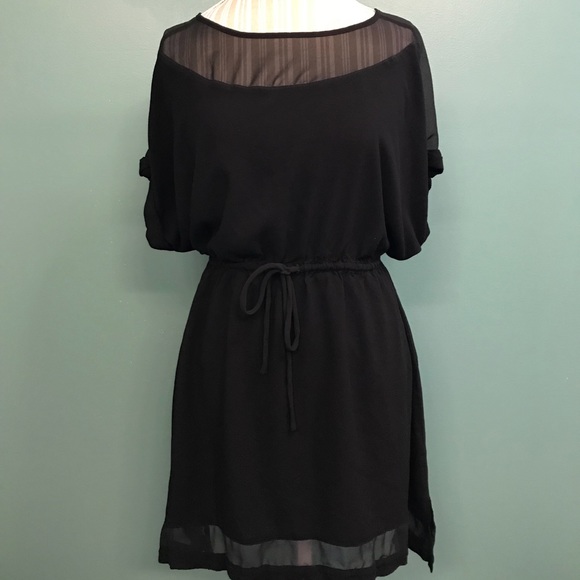 Express Dresses & Skirts - Express Black Semi-Sheer Dress